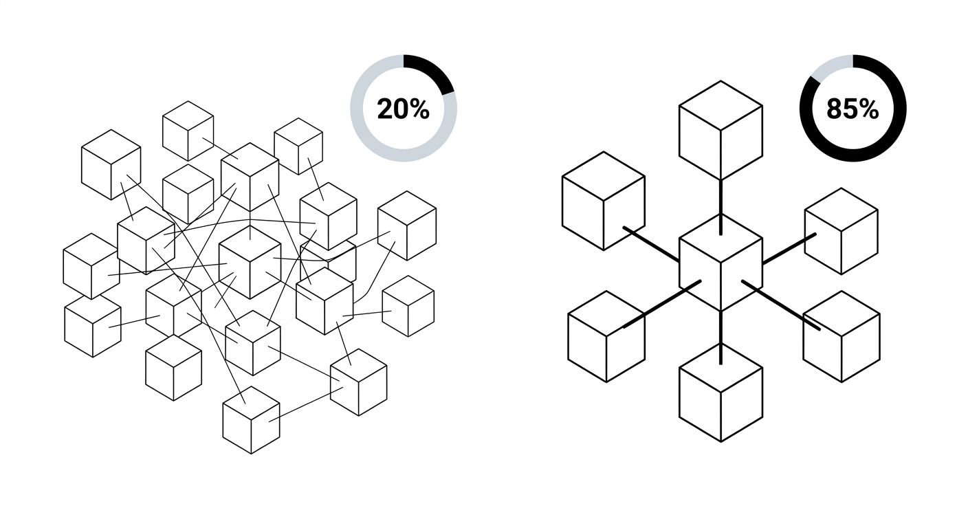 Infographic comparing two scenarios side by side - one showing a site with session ID URL proliferation where crawl budget is spread thin across duplicate URLs, and another showing a clean URL structu