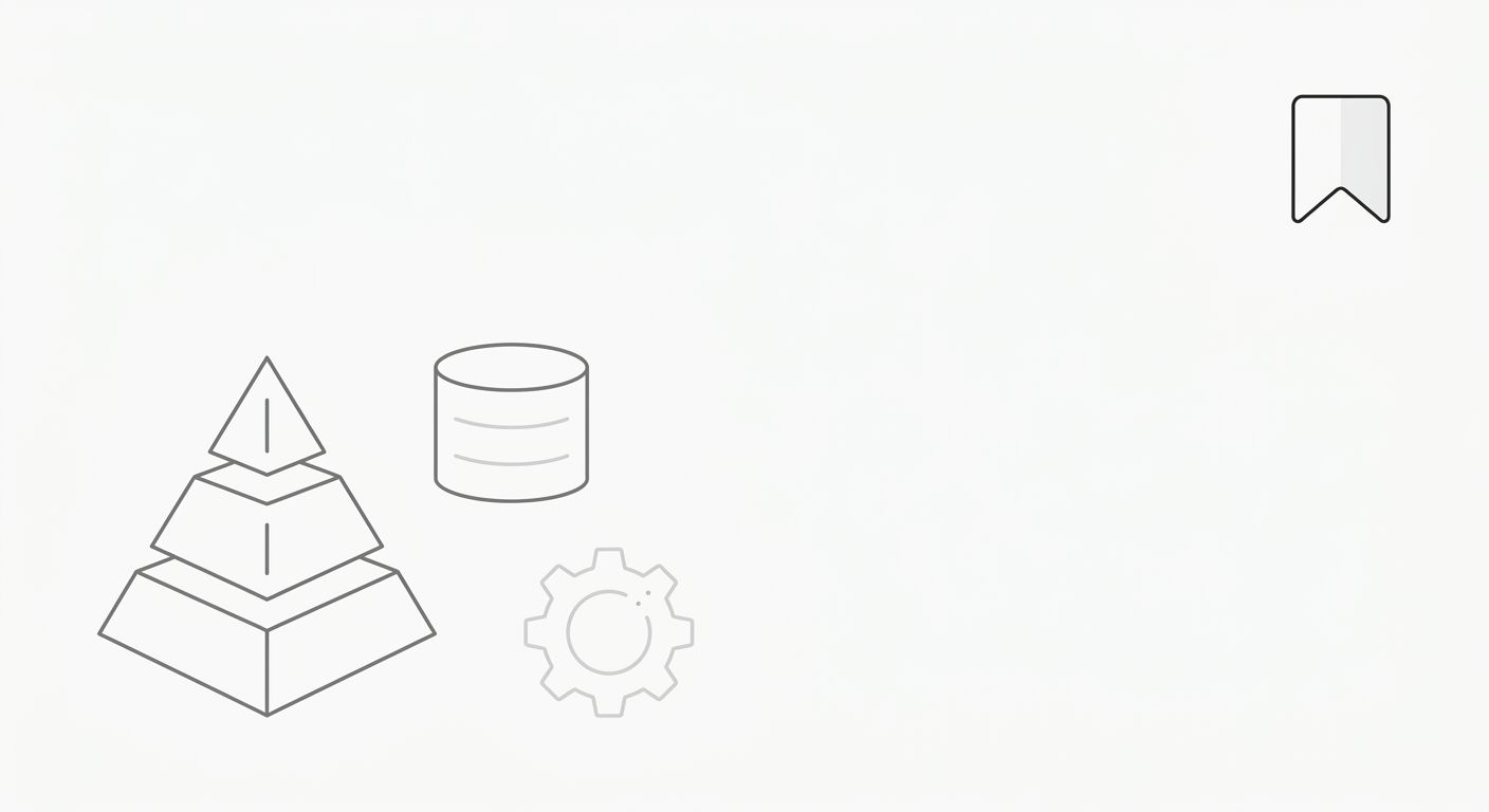 A comparison table showing three columns for Pyramid Method, Log Analysis, and Automated Audits, with rows for best site size, technical skill required, time to first insight, biggest blind spot, and 